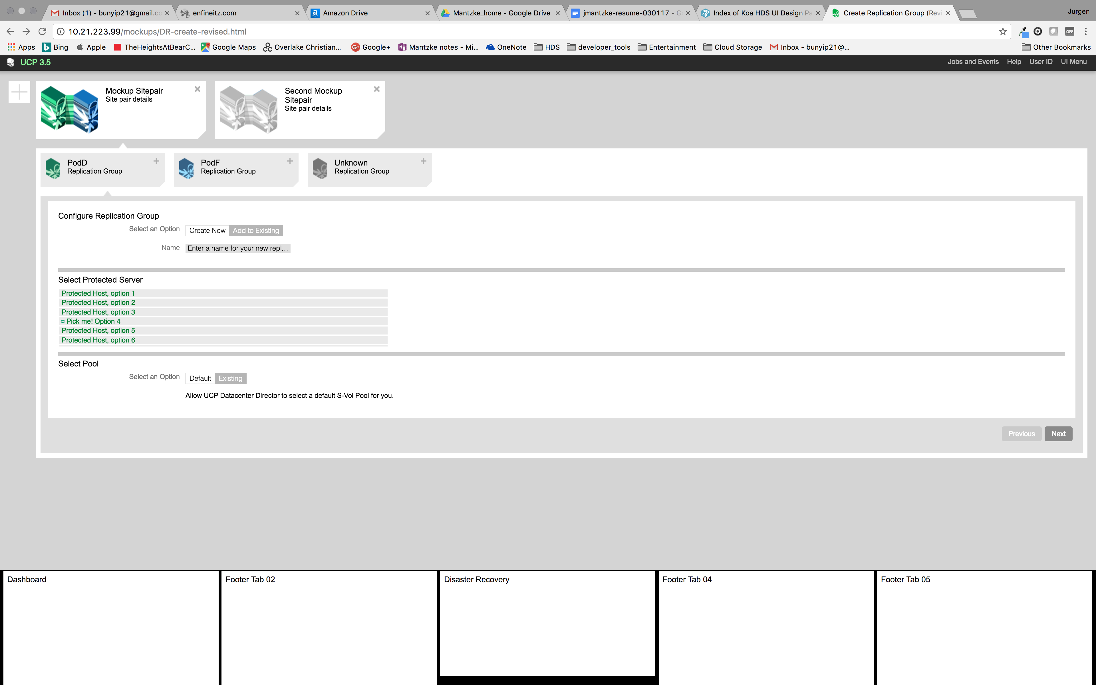 UCP v3 wireframe UCP version 3 wireframe of dashboard