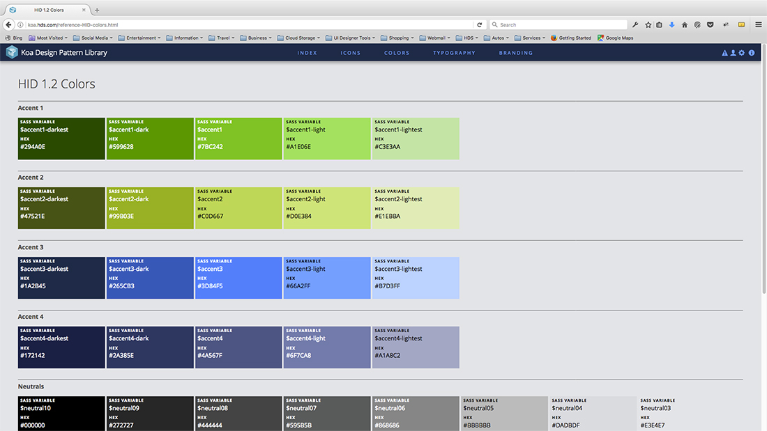 color scheme