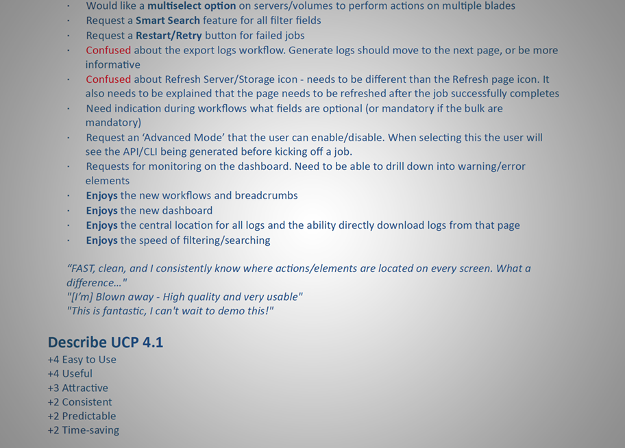 UCP v4 usability testing UCP v4 usability testing
